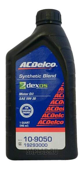 Купить запчасть ACDELCO - 88865905 Моторное масло AC Delco Dexos 1 Synthetic Blend SAE 5W-30 0,946л