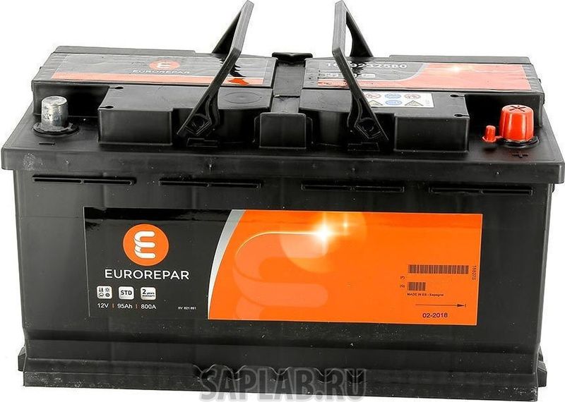 Купить EUROREPAR 1609232980 Аккумулятор автомобильный EUROREPAR LB3 72Ah 680A 278x175x175 (-+)