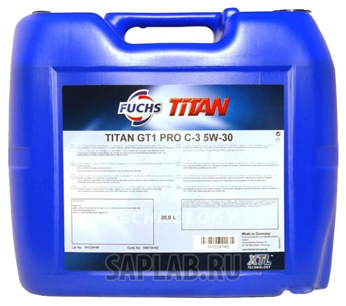 Купить FUCHS 600514105 Моторное масло Fuchs Titan GT1 Pro C-2 5W-30 20 л