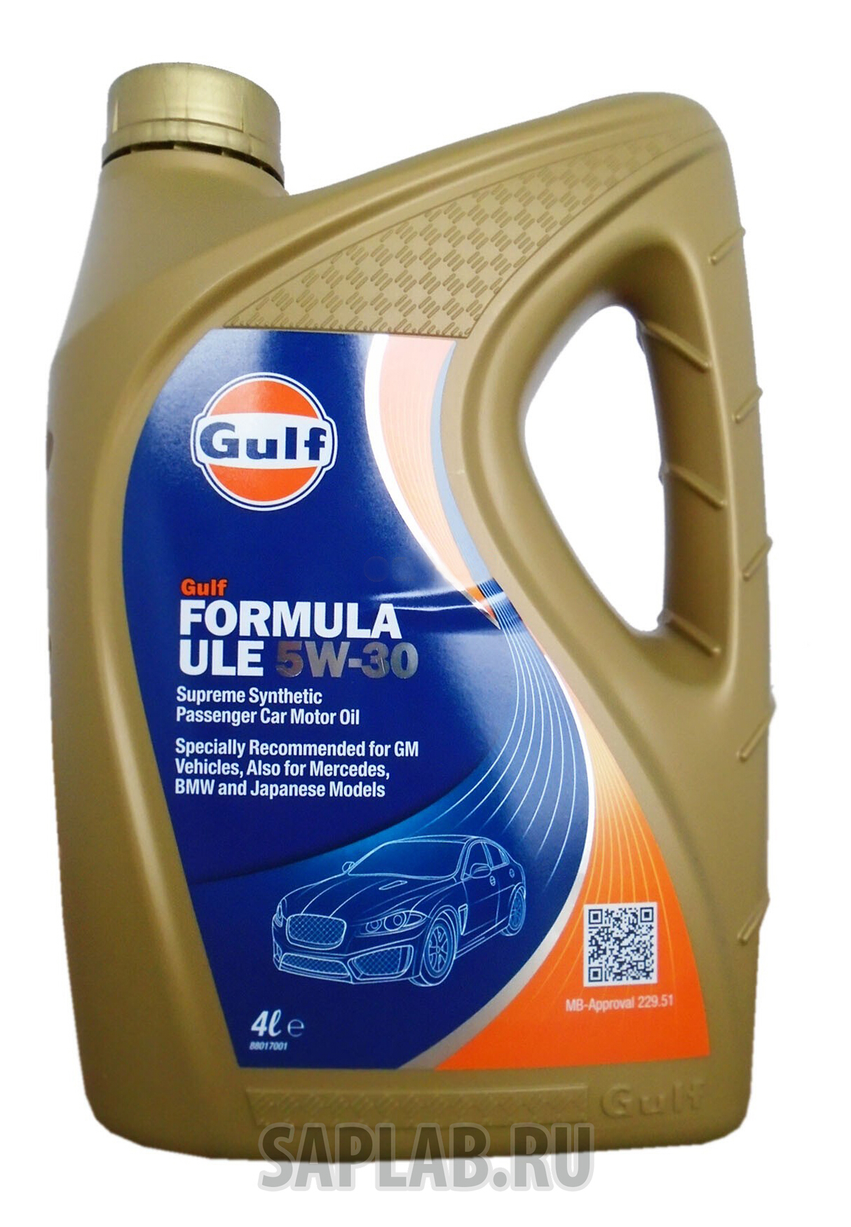 Купить GULF 120106401659 Моторное масло Gulf Formula ULE 5W-30 4л