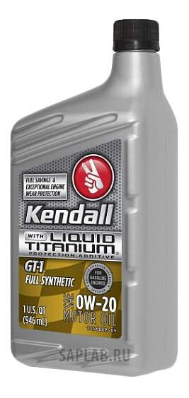 Купить KENDALL 75731049475 Моторное масло Kendall GT-1 Full Synthetic 0W-20 0,946л