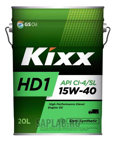 Купить KIXX L2015P20E1 Моторное масло Kixx HD1 15W-40 20л