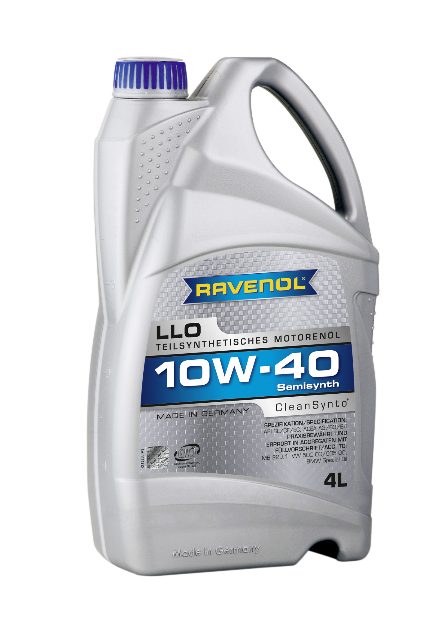 Купить RAVENOL 4014835724396 Моторное масло Ravenol LLO SAE 10W-40 4л