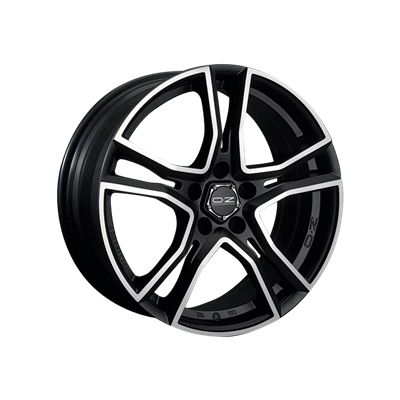Купить Oz WHS056869 Adrenalina 17/8 ET40 Matt black + diamond cut