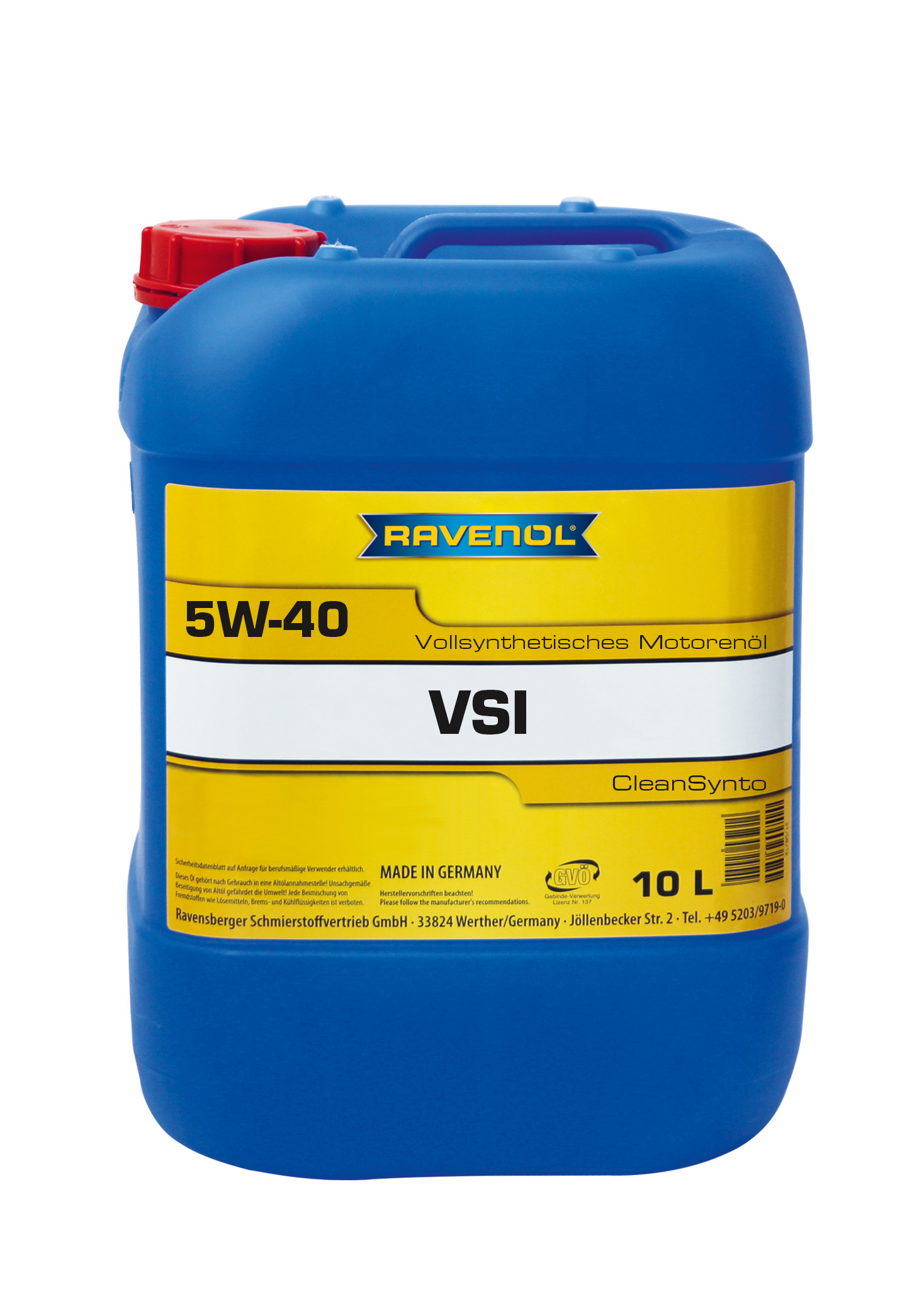 Купить RAVENOL 4014835765443 Моторное масло Ravenol VSI SAE 5W-40 10л